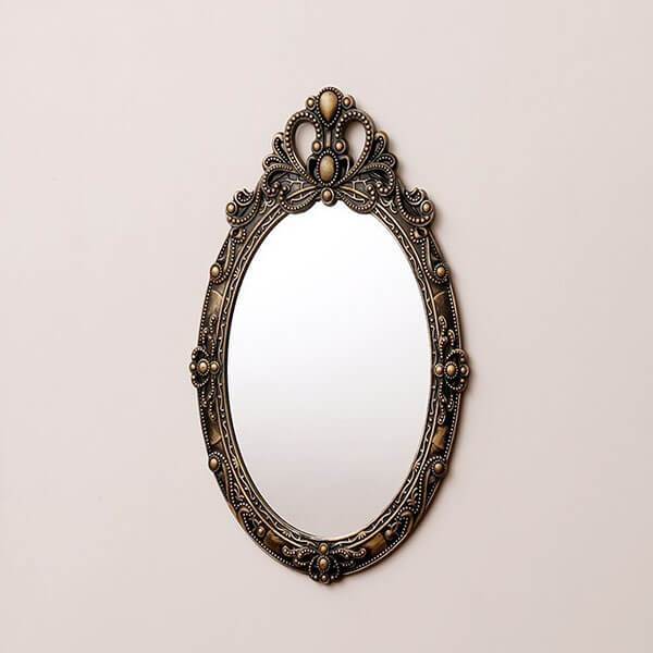 Kurtzy Vintage style Home Decorative wooden Vanity wall Mirror