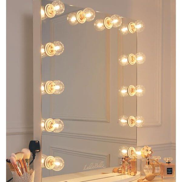 Julia Hollywood Mirror in White Gloss